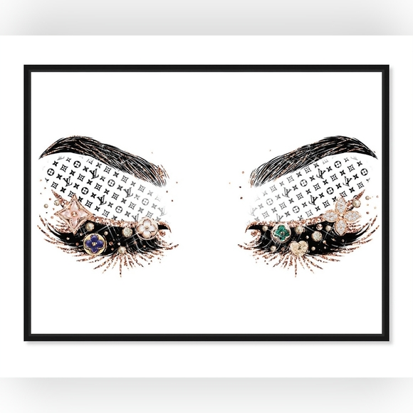 LV ART  Louis Vuitton 8 1/2x11 Framed Wall Art